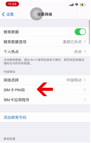 北林苹果14维修网分享如何给iPhone14的SIM卡设置密码 