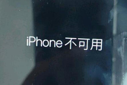 北林苹果服务网点分享锁屏界面显示“iPhone 不可用”如何解决 