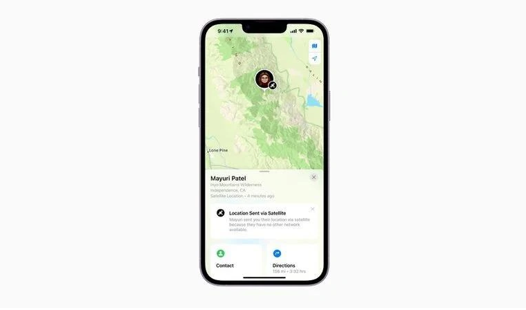 北林苹果14维修分享iPhone14系列中 FindMy功能通过卫星分享位置方法教程 