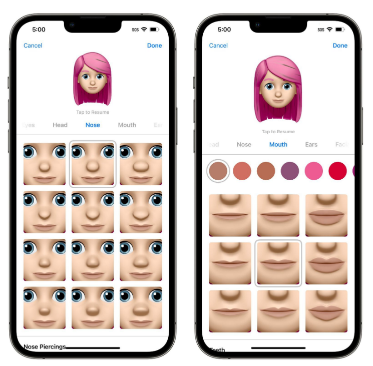 北林苹果手机维修分享​iOS 16中的拟我表情有了哪些变化和升级 