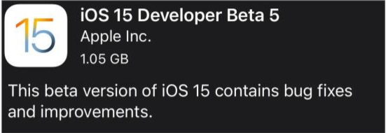 北林苹果手机维修分享如何升级到iOS15.0 beta5 