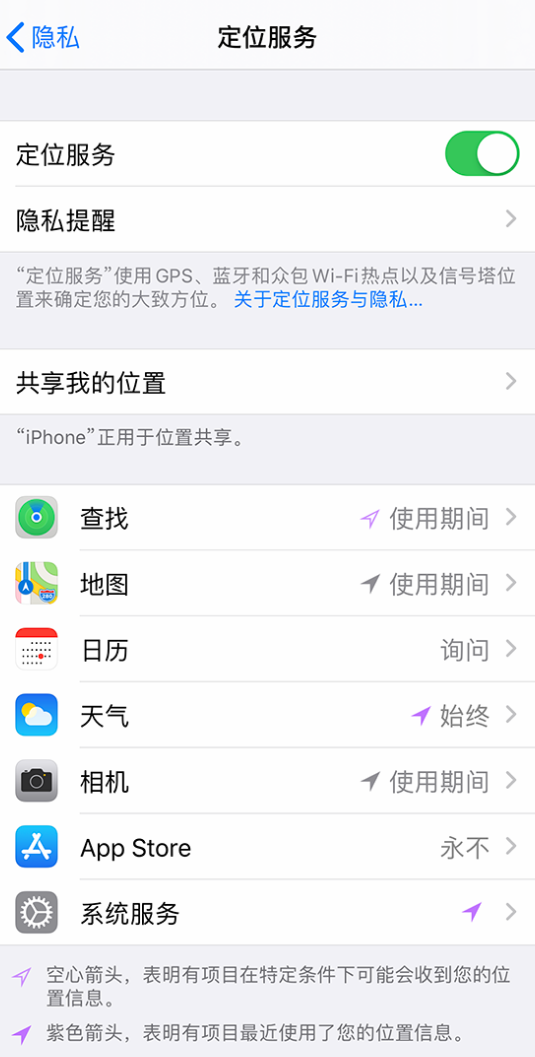 北林苹果手机维修分享iPhone 状态栏中时间显示为蓝色图标是什么情况 